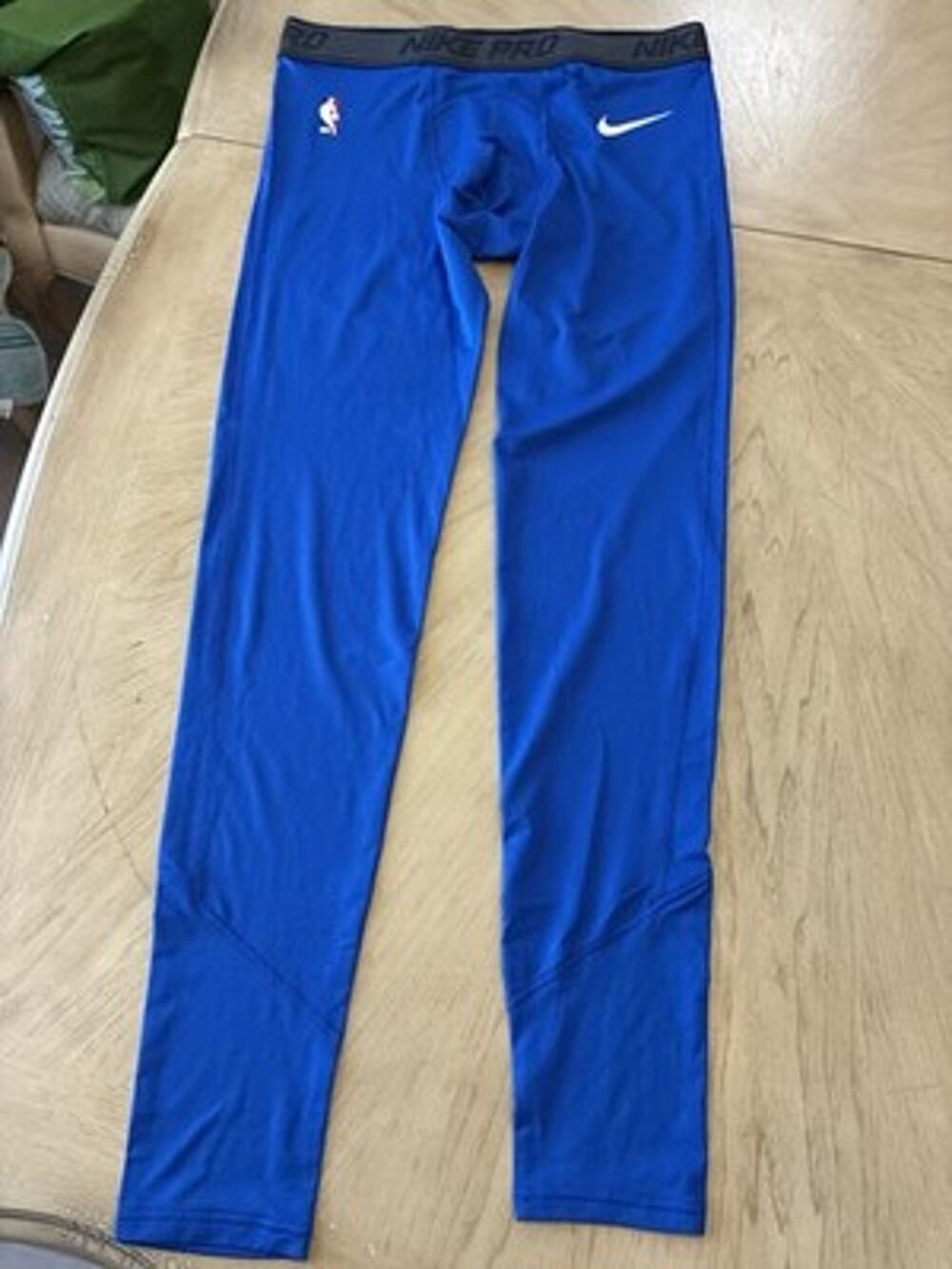 Nike Pro Men XL Dri-FIT Royal Blue Compression Leggings NBA Base Layer Swoosh